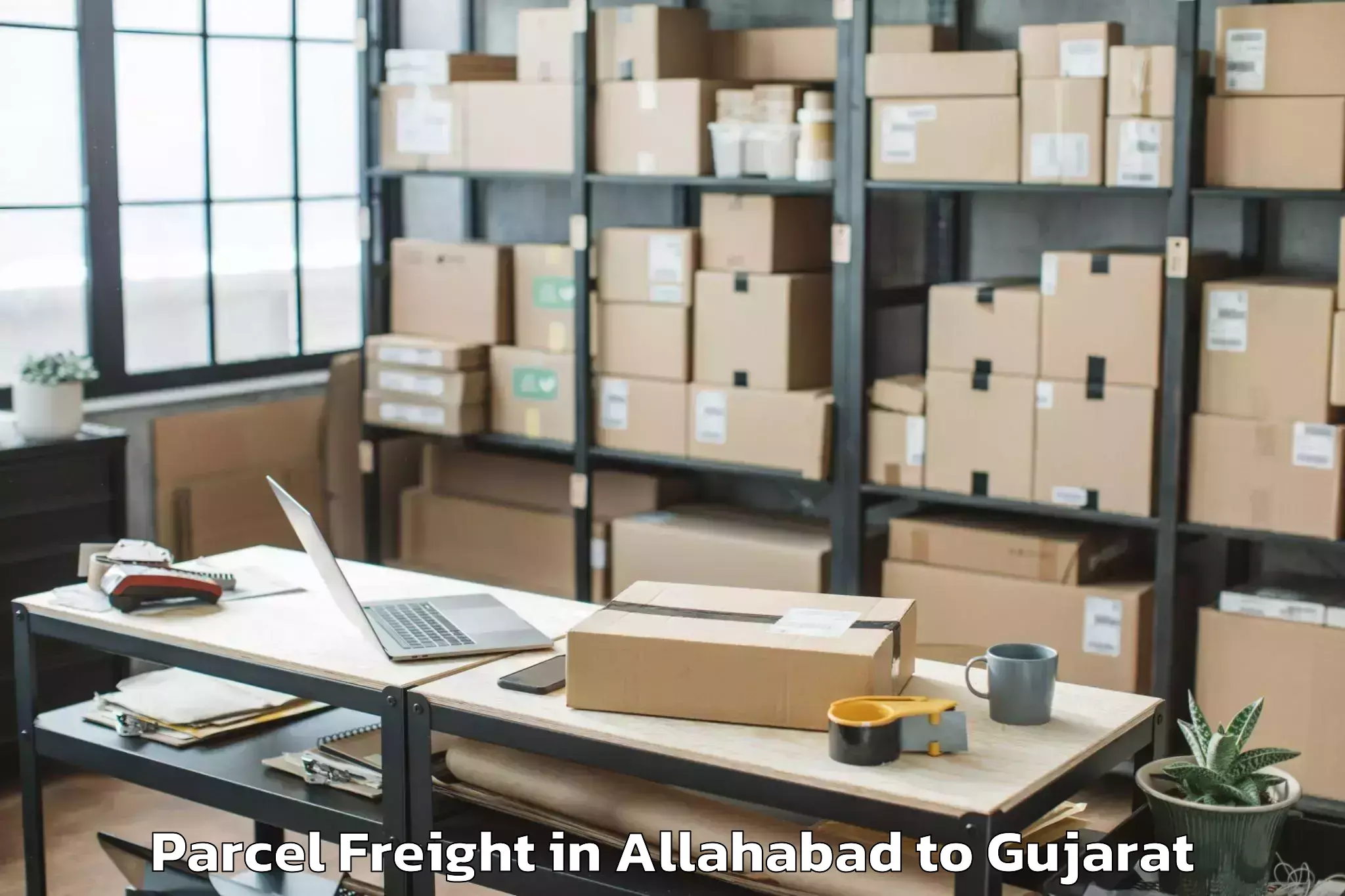 Get Allahabad to Damnagar Parcel Freight